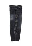 Kael Applique Curved Denim Pants