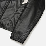 (UNISEX) Piece Color Matching Racer Jacket