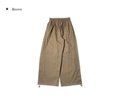 [A/M] Poning Cotton Banding Wide Pants