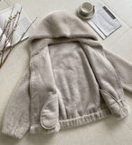 Tera Eco Fur Mink Hood Zip-Up