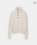 Choru Turtleneck Button Knit