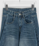 Lega Side Cut Wide Denim Pants