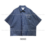 ENZ STRIPED HALF SHIRT