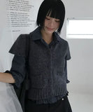 FRILL CHECK SHIRT