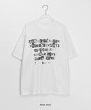 [unisex] Hymen Lettering Over Short Sleeve Tee