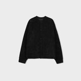 Corduroy round cardigan
