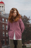 [2-WAY] Ear Stand Pigment Hood Zip-Up