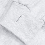 Poi Fingerhole Two-Way Brushed Hooded Zip-Up