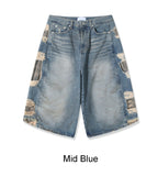 Shirato Camo Bermuda Denim Pants
