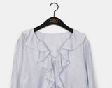 Ponto Dot Frill Blouse