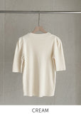 Tilli Pearl Neck Half Length Knit