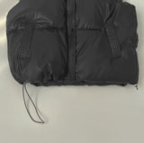 High-Neck Matte Padding Vest