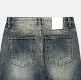 Growing cat washed bootcut denim
