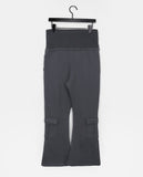 Lemo Brushed Cargo Bootcut Fold Pants