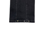 Luke Slit Stitch Black Denim Pants