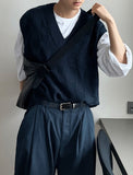 block knitted vest