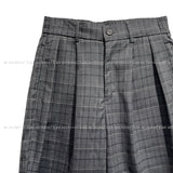 Oakley checked curve balloon slacks