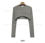 Anna Ribbed Bolero Knitwear
