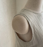 Blun Stripe Linen Sleeveless One Piece