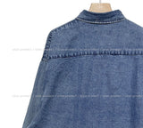 (UNISEX) Mist Denim Shirt Jacket