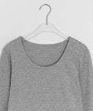 Kueni shirring layered long sleeve tee