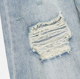 Kuda Damaged Wide Denim Pants