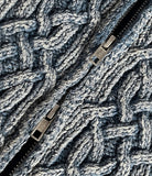 From Two Way Washing Vintage Knit Zip-up