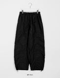 [unisex] Oako banding nylon string balloon wide pants