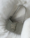 Crawl Logo Buckle Suede Washing Cross Hobo Shoulder Bag