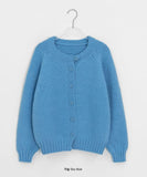 Andens Raglan Button Round Knit Cardigan