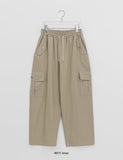 Ryuson Cargo Cotton Banding Balloon Wide Pants