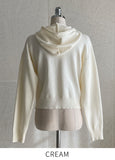 Lople Embroidered Hood Knit
