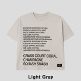 Coryl lettering printing short sleeve t-shirt