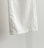 Bully Herringbone Cotton Banding Wide Pants