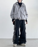 Theon Reverse Black Cargo Denim