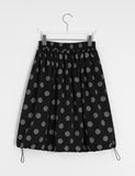 Kyotoru Banding Dot Midi Skirt