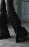 Snap Slit Denim Pants