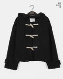 Zelga Fluffy Duffle Hood Short Jacket