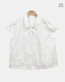 Mattia Double Button Short Sleeve Blouse