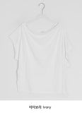 Lanka Two-Way Shoulder Loose Fit Short Sleeve Tee