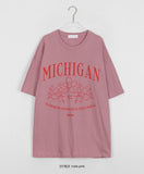 Kerrit Flower Printed Over Short Sleeve Tee