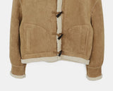 Duna Suede Hooded Duffle Fleece Fur Mustang Jacket