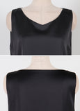 Dorian Satin Sleeveless Blouse