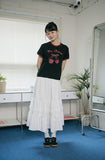 Cherry Cats CROP Ringer Tee