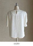 Keron Twist Puff Blouse