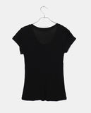 Diaen Lettering Print Button Short Sleeve T-Shirt