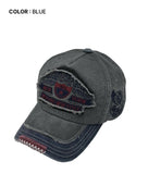 (Unisex) Cutting Washing Denim Ball Cap