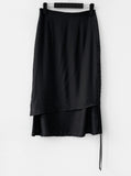 Mewen shirring layered skirt