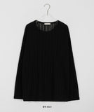 Riona summer see-through round over knit