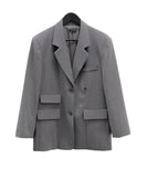 Pinble Stripe Pocket Wrap Jacket